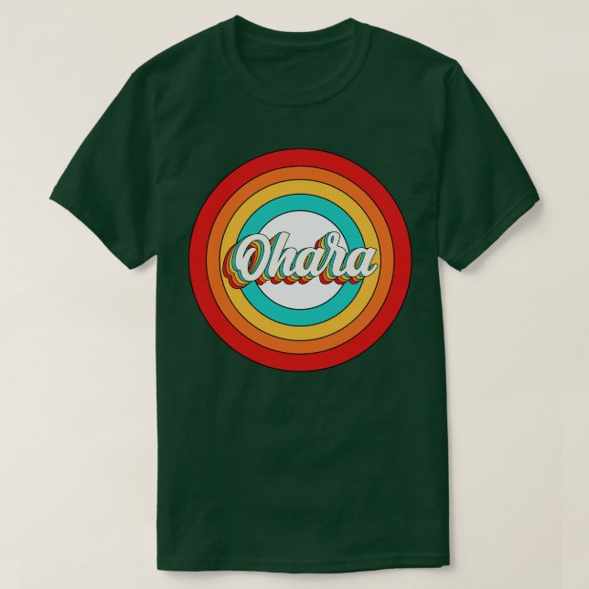 Ohara Namn Shirt Vintage Ohara Circle T (Design framsida)
