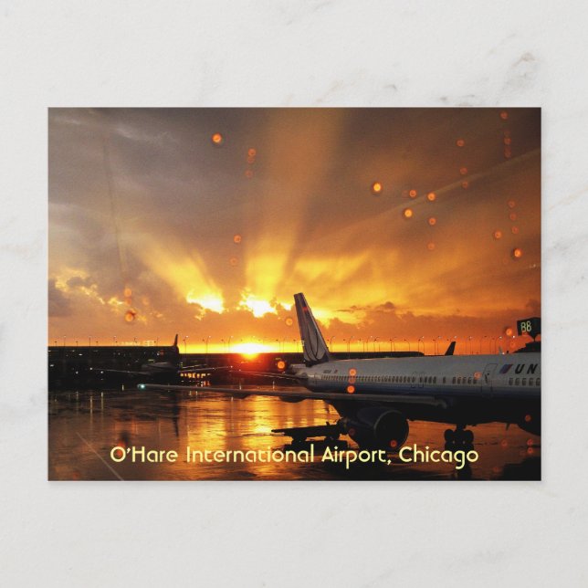 O'Hare Internationell Airport (Chicago) Postcard Vykort (Framsida)