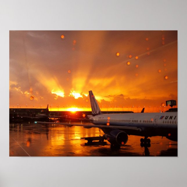 O'Hare Sunset Poster (Framsidan)