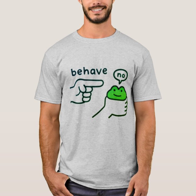 Ohederlig Groda Rolig Groda Meme T Shirt (Framsida)