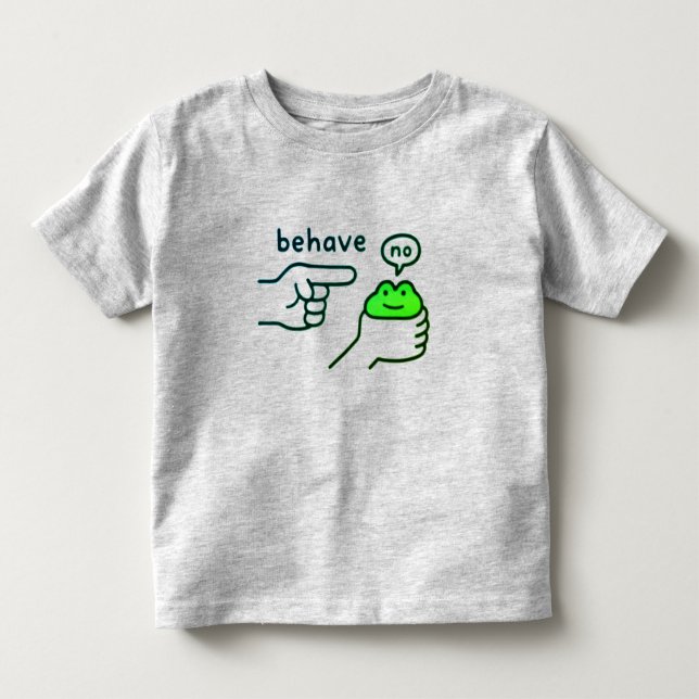 Ohederlig Groda Rolig Groda Meme T Shirt (Framsida)