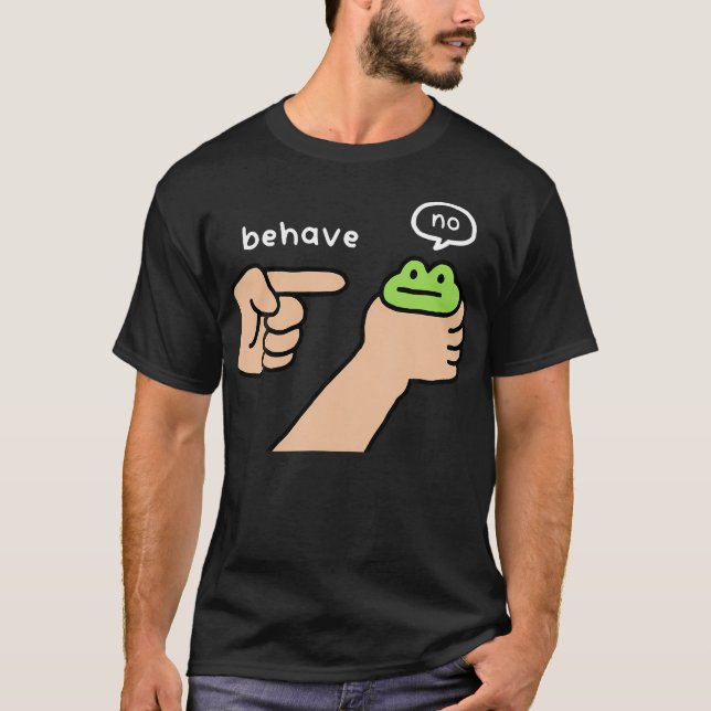Ohederlig Groda Rolig Groda Meme Uppför Er Inga Dj T Shirt (Framsida)