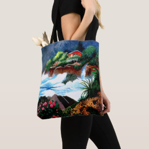 Öhem med kraschande Surfa Tote Bag Tygkasse
