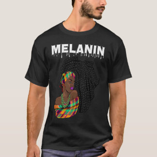 Oheneba Drippin Melanin Black Queen Pride Afrika T Shirt
