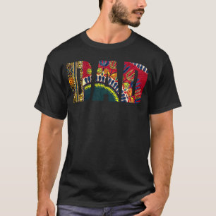 Oheneba Melanin Black Pappa Far s Dashiki Mönster T Shirt
