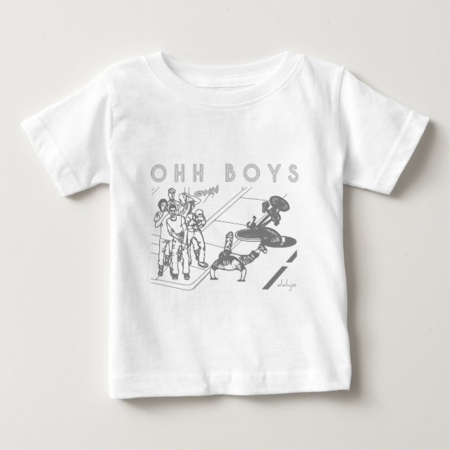 Ohh Boys - Cykla träffar i manhål Tee Shirt (Framsida)