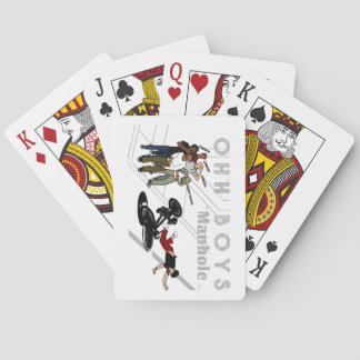 OHH BOYS - Man på Bike Hits a Manhole Fodral-Mate Casinokort