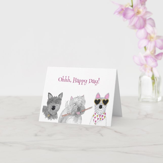 Ohh Lycklig Dagen! Kort (Orkide)