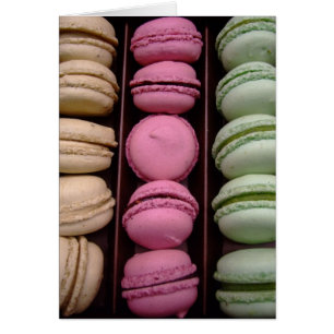Ohh macarons hälsningskort