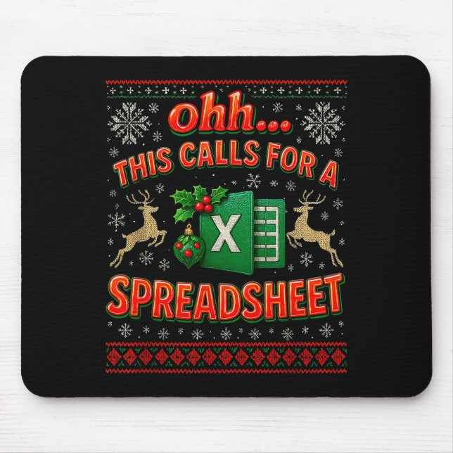 Ohh This Calls For A Spreadsheet Funny Holiday Quo Musmatta (Framsidan)