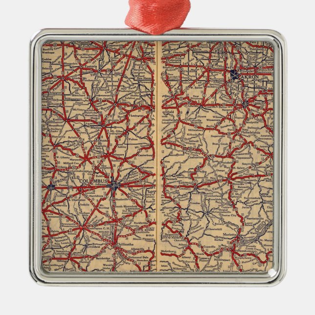 Ohio 14 julgransprydnad metall (Framsidan)