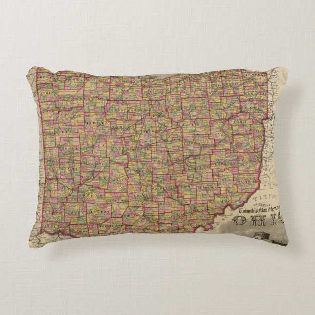 Ohio 3 prydnadskudde (Framsidan)