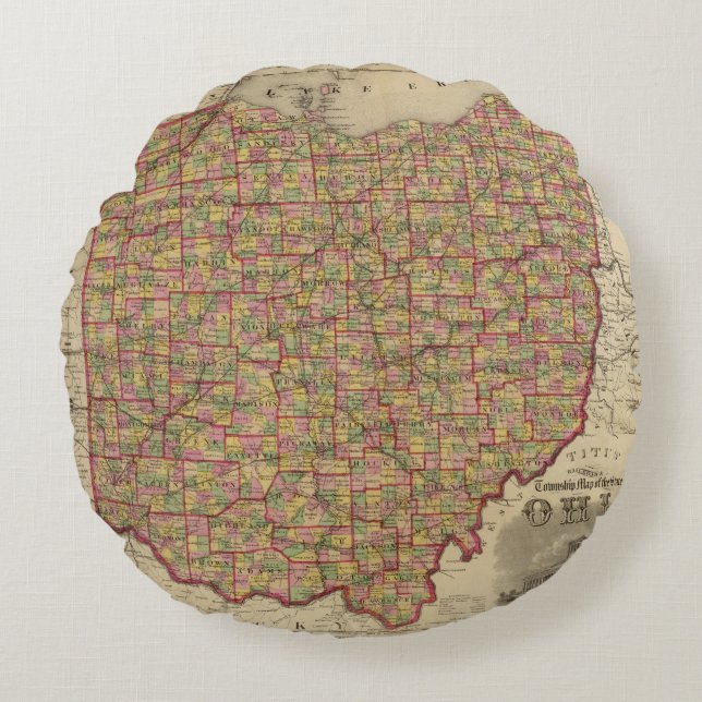 Ohio 3 rund kudde (Framsidan)