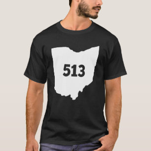 Ohio 513 Områdeskod T Shirt