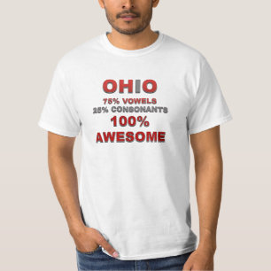 OHIO 75% vowels den 25% konsonantfantastisk 100% T-shirt