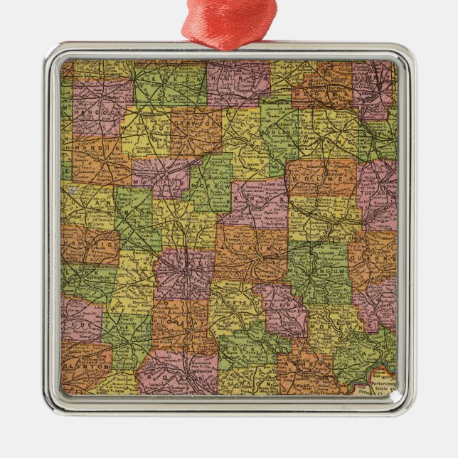 Ohio 7 julgransprydnad metall (Framsidan)