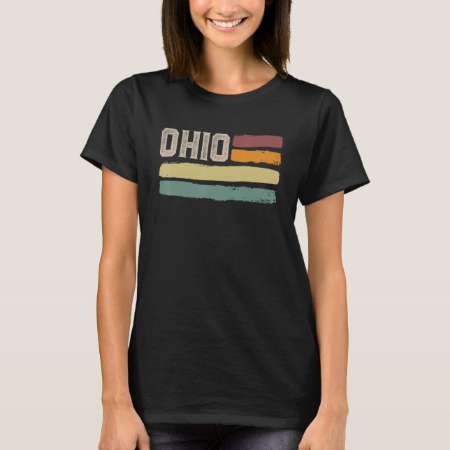 Ohio American State Usa T Shirt (Framsida)
