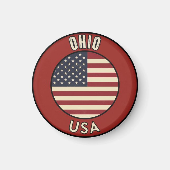 Ohio Amerikas förenta stater Magnet (Framsidan)