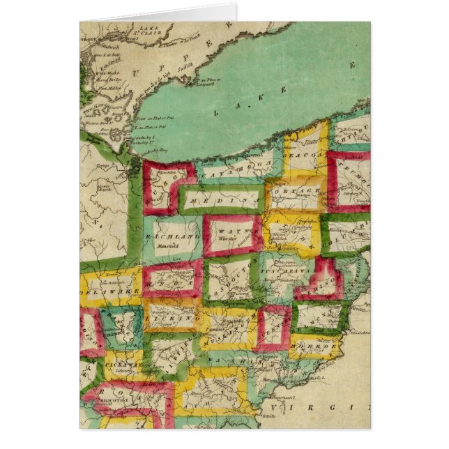 Ohio Atlas Hälsningskort (Framsidan)