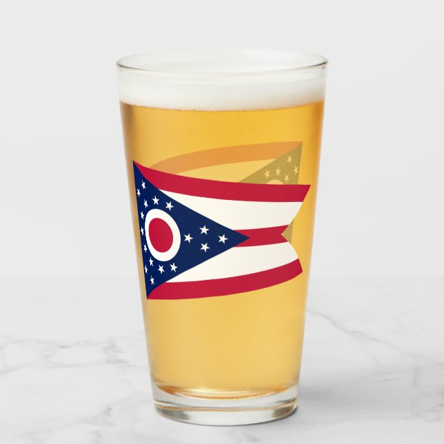 OHIO BEER GLASS GLASKOPP (Framsida fylld)