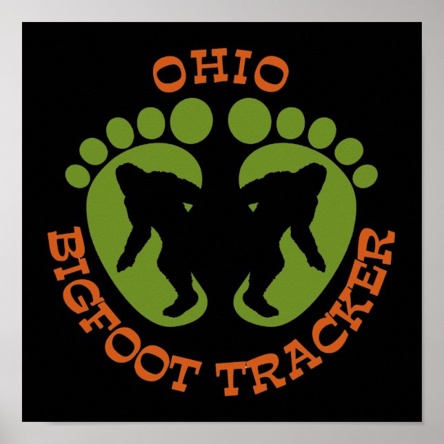 Ohio Bigfoot Tracker Poster (Framsidan)