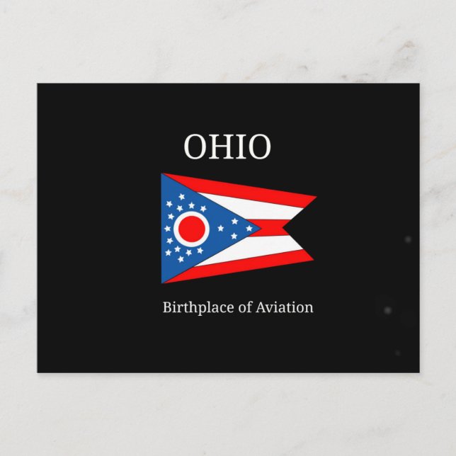Ohio - Birthplace of Aviation Vykort (Framsida)