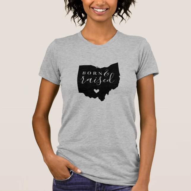 Ohio Born and Razed State Tee (Framsida)