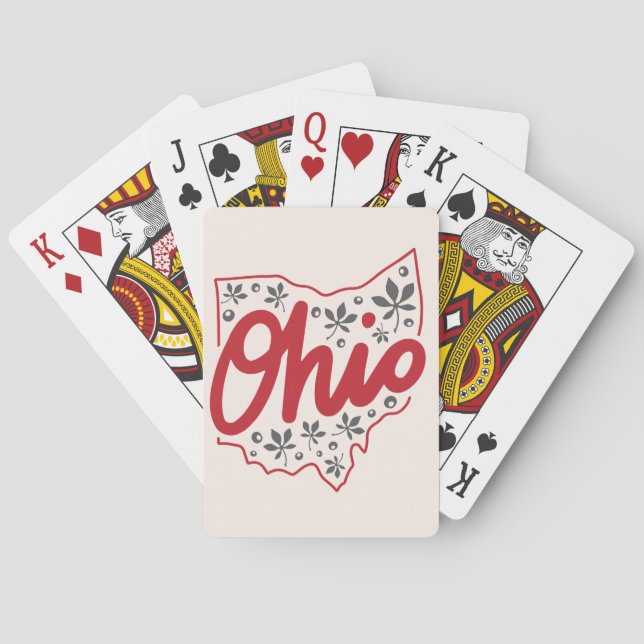 Ohio Buckeye Mönster Casinokort (Baksidan)