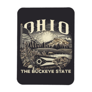 Ohio Buckeye-staten Magnet
