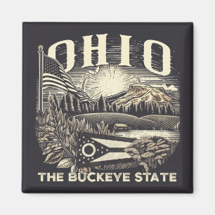 Ohio Buckeye-staten Magnet