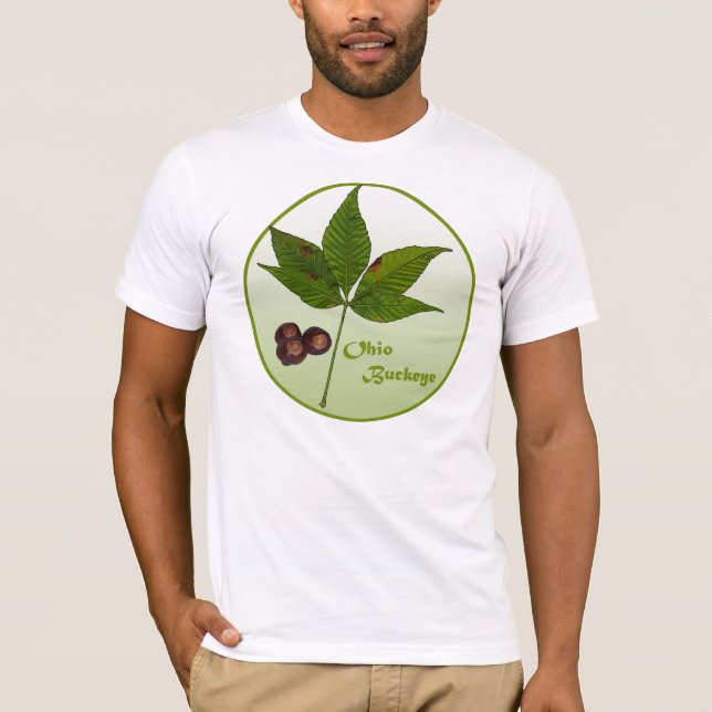 Ohio Buckeye Träd T-shirt (Framsida)