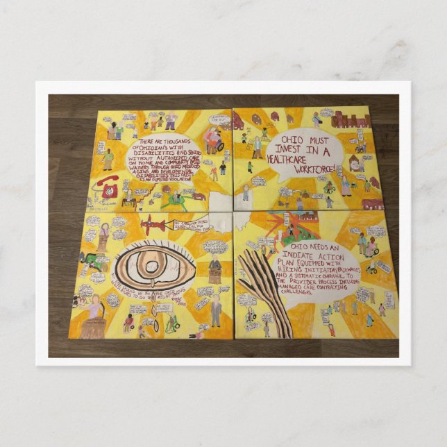 Ohio Caregiver Crisis Vykort (Framsida)