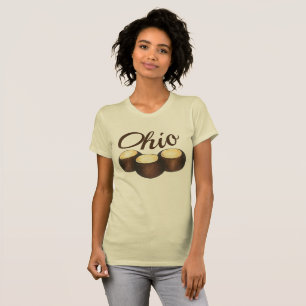 Ohio Chocolate Peanut Butter Buckeye Nöt Candy OH T Shirt
