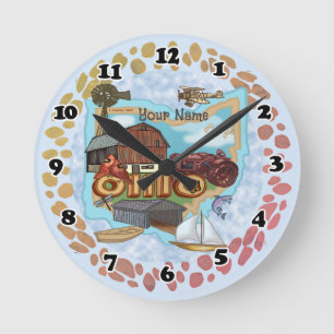 Ohio Clock Rund Klocka
