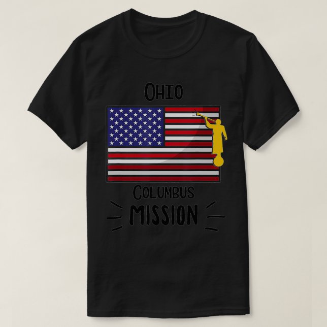 Ohio Columbus Mormon LDS Mission Missionary Gift  T Shirt (Design framsida)