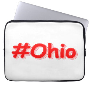 "#Ohio " Cute Design. Köp nu Laptop Fodral