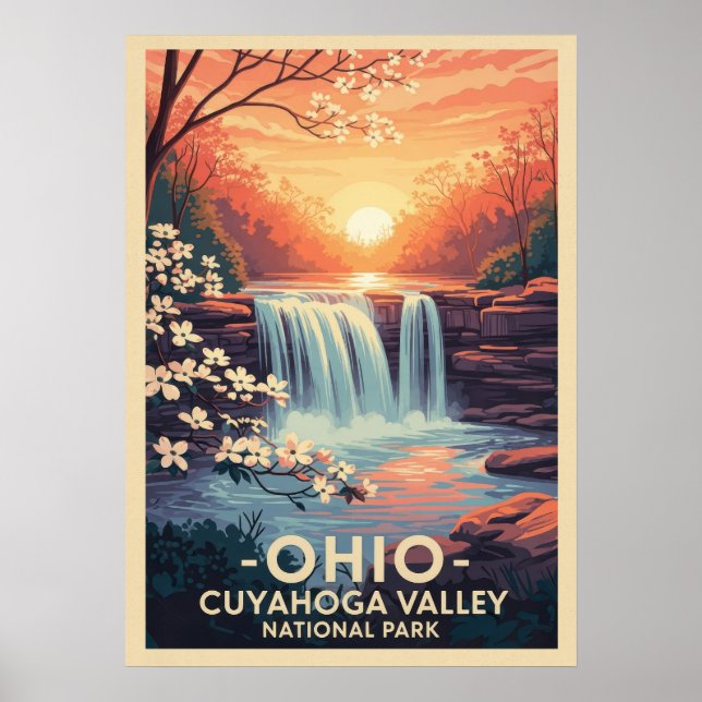 Ohio Cuyahoga Valley nationalpark V01 Poster (Framsidan)