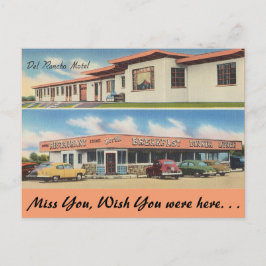 Ohio, Del Rancho Motel, Restaurant Vykort