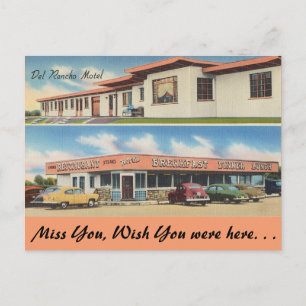 Ohio, Del Rancho Motel, Restaurant Vykort