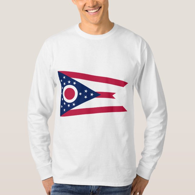 Ohio delstatsflagga t shirt (Framsida)