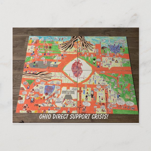 Ohio Direct Support Crisis Vykort (Framsida)