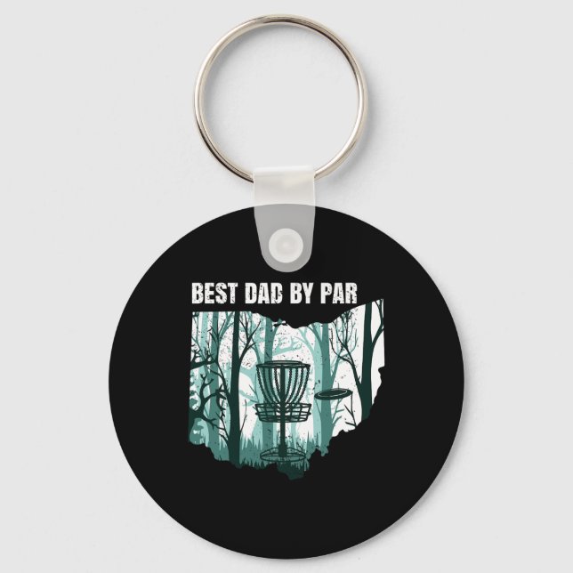 Ohio Disc Golf Pappa Cool Ohioan Disk Frisbees Gol Nyckelring (Framsida)