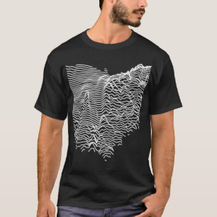 Ohio Division Okänd Elevations Topografiska Morsa T Shirt