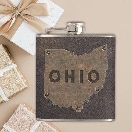 Ohio Falskt Läder Monogram Fickplunta