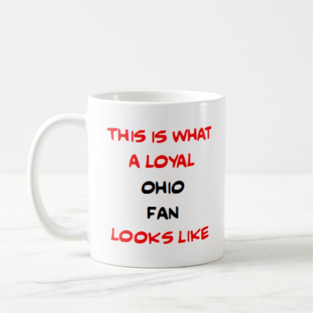 Ohio-fan, lojal kaffemugg (Vänster)