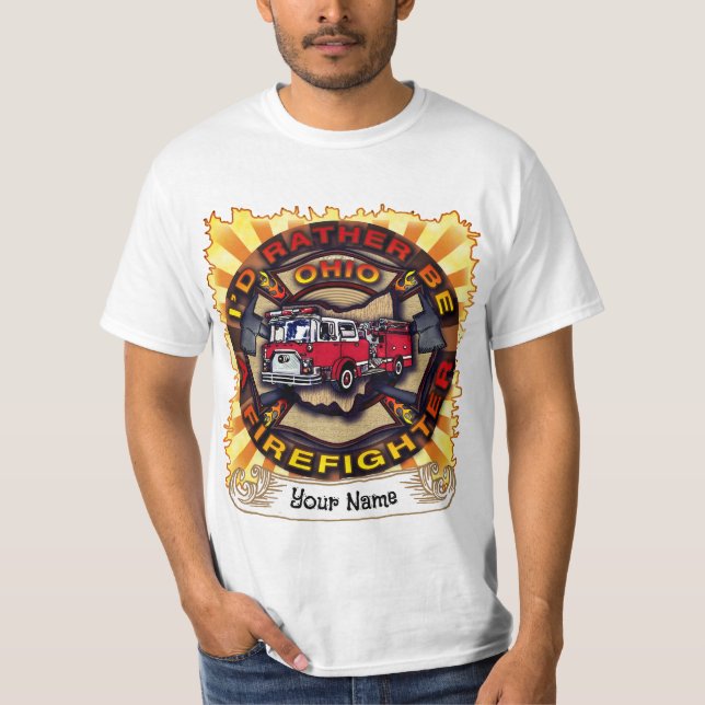 Ohio Firefighter t-shirt (Framsida)