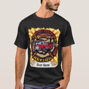 Ohio Fireman-brandbekämpare t-shirt