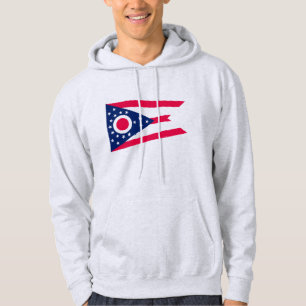 Ohio Flagga: Banderollen för bockeye-tillstånd Hoodie