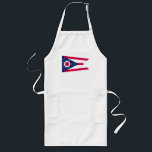 Ohio Flagga: Banderollen för bockeye-tillstånd Långt Förkläde<br><div class="desc">Ohios unika Flagga: Buckeye-statens symbol - Ohios flagga står ut från folkmassan. Till skillnad från de flesta rektangulära statlig flagga skryter Ohios speciella svalt burgeform, som symboliserar statens anslutning till dess vattenvägar och det Underbara Sjöar. - flagga färg betalar sin vördnad för den amerikanska flagga med sitt röda, vita och...</div>