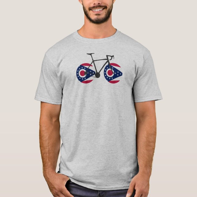 Ohio Flagga Cycling T Shirt (Framsida)